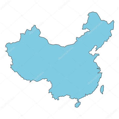 China Clear Map Stock Vector Image By ©frimerke 7571803