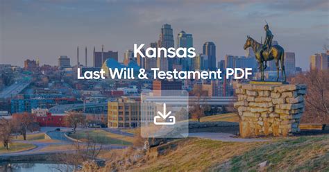 Free Kansas Last Will And Testament Template Pdf Getdynasty