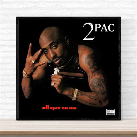 2pac All Eyez On Me Music Album Cover Poster Print On Canvas Wall Art