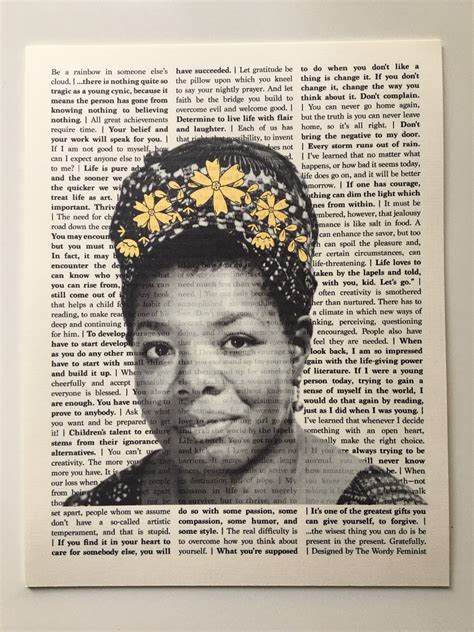 Maya Angelou Quote Print Etsy
