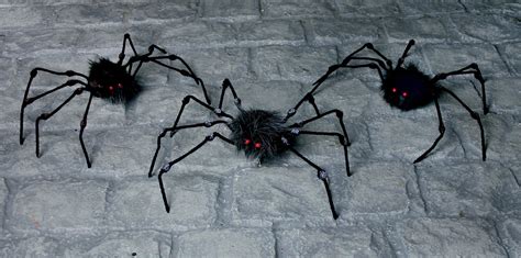 Halloween spider candleholders, 4.75x4 in., flocked plastic skeleton spider decorations, 8.625x4.5x2 in. Large Black Long Leg Spider 62cm Halloween Decoration ...