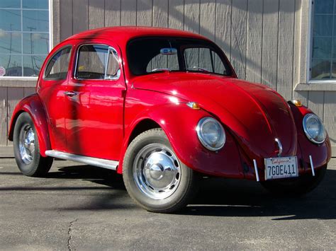 1962 Vw Beetle Classic Red Classic Volkswagen Beetle Classic 1962