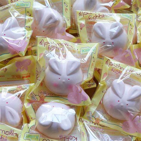 Kiibru Slow Rising Scented Bunny Marshmallow Squishies Easterspring