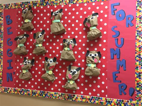 Beggin For Summer Puppy Dogs Bulletin Board Disney Themed Classroom