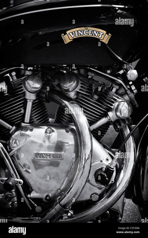 Vintage Hrd Vincent Series C Black Shadow Motorcycle Classic British
