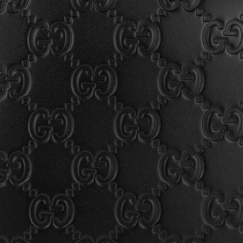 Download Black Leather Gucci Pattern Wallpaper