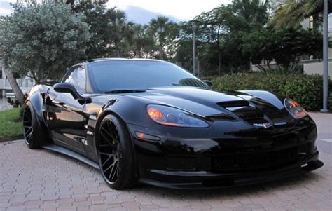 Black Corvette C6 Zr1 Body Kit Corvette Zr1 Corvette Black Corvette