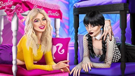 Wednesday Addams Extreme Room Makeover Wednesday Vs Barbie YouTube