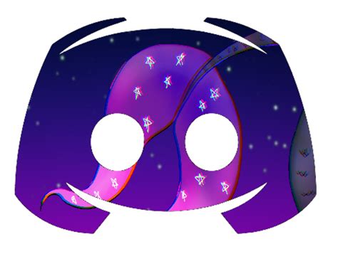 Neon Purple Aesthetic Discord Logo Sherytag