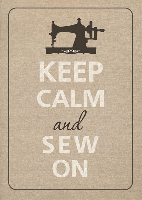 Keep Calm And Sew On By Agadart On Etsy My Sewing Room Sewing Art