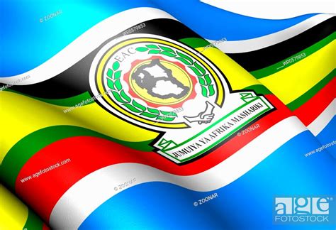 East African Community Flag Close Up Stock Photo Picture And Royalty