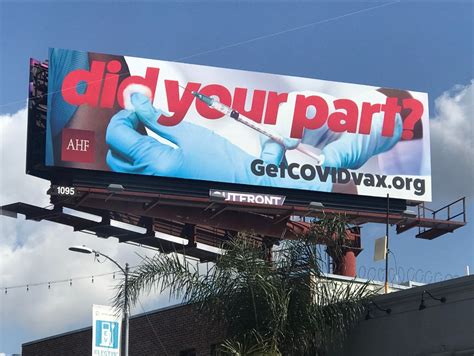 Ahf ‘did Your Part On Covid Vaccinations Asks New Ahf Billboard