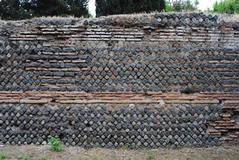 Roman Wall Ostia Antica Brick Images Concrete House Ostia