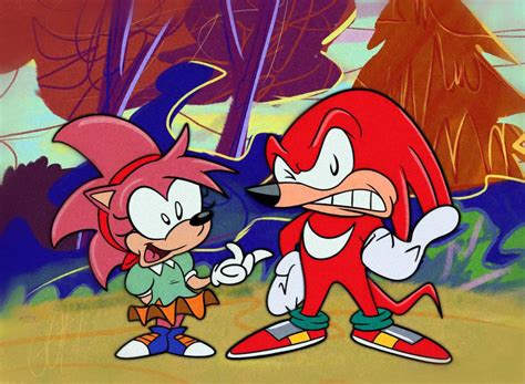 Aosth Knuckles And Amy By Thesusiefan1997 On Deviantart