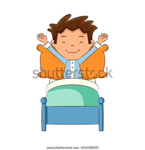 Child Waking Vector Illustration Stock Vector Royalty Free 426508030