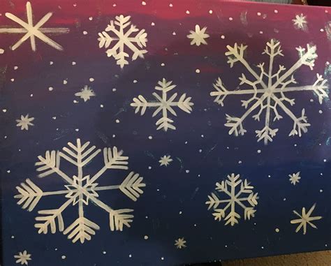 Snowflake Painting At Explore Collection Of