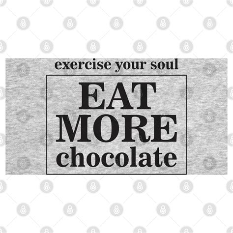 Vintage Exercise Your Soul Eat More Chocolate Aesthetics Retro