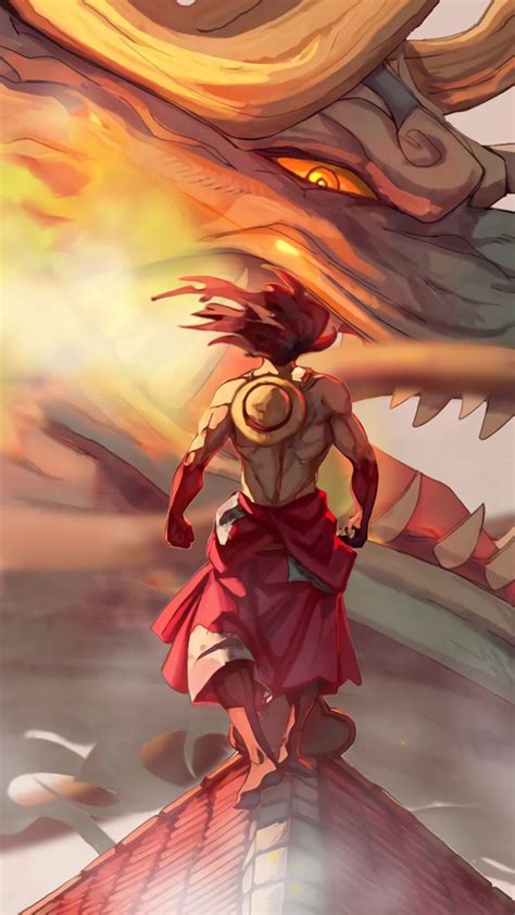 One Piece Luffy Vs Kaido Dragon Form Live Wallpaper Download