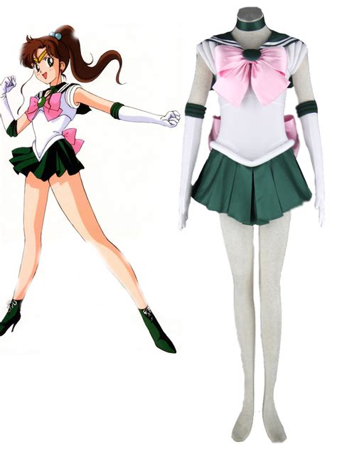 Sailor Moon Kino Makoto Fighting Uniform Cosplay Costume Cv 035 C03 5899 Superhero