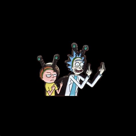 Rick and Morty Middle Finger Enamel Pin | Choopl Designs