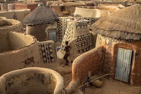 Gurunsi Villages Tiebele South Of Burkina Faso African House