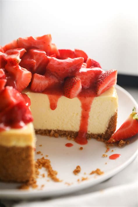 Classic Strawberry Cheesecake Recipe Lauren S Latest