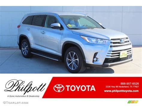 Ooh la la rouge mica. 2019 Celestial Silver Metallic Toyota Highlander XLE #130744957 | GTCarLot.com - Car Color Galleries
