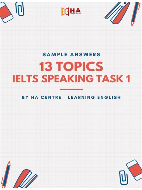 13 Topics Ielts Speaking Task 1 Pdf