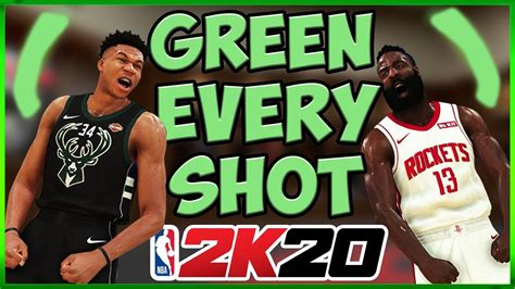 How To Green Every Shot Nba 2k20 Youtube