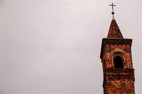 Typical Gothic Belfry Church Tower Stock Image Image Of City Brick