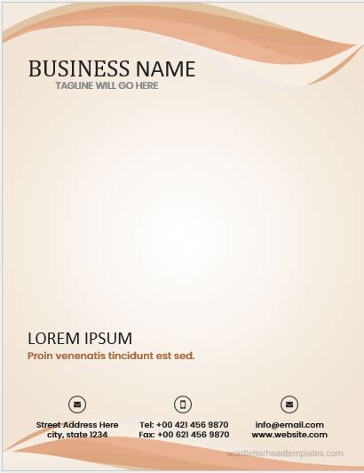 Recipient of the letter or document printed on letterhead will feel comfort to contact you back by using details about the company if needed. 10 Free Letterhead Templates for MS Word 2007 | 2013 ...