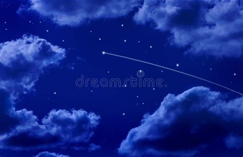 Shooting Star Night Sky Stock Image Image Of Star Hope 10669303