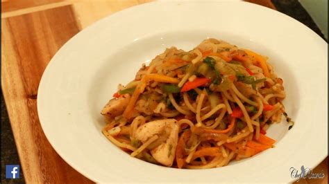 Chicken Chow Mein Jamaican Cooking Recipes By Chef Ricardo Youtube