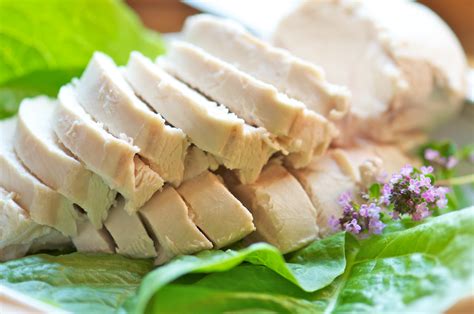 Instead of boiling, poached chicken is very gently simmered in liquid (like water or broth), just until cooked through. Poached Chicken Recipe — Dishmaps