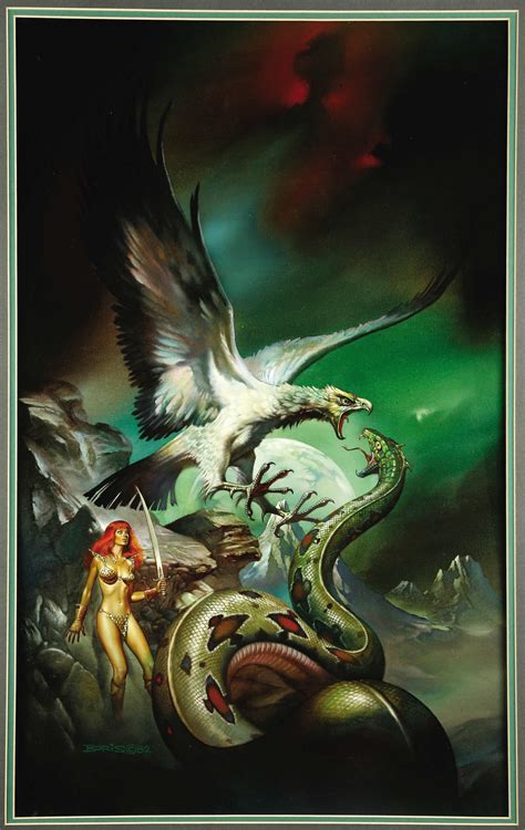 Boris Vallejo Red Sonja 5 Against The Prince Of Hell Lot 43579