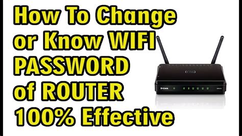 How To Change Or Know Wifi Password Of Any Router 100 Effective