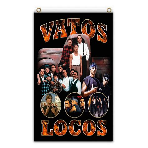 Blood In Blood Out Vatos Locos Tribute Flag Banner Etsy