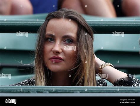 Ester Satorova Wife Of Tomas Berdych On Day Nine Of The Wimbledon