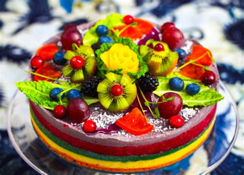 This is saladmaster's vegetable cake. Olenko's Rainbow Raw Vegan Cake This cake is all... | Olenko's Kitchen