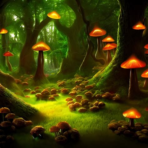 Artstation Magical Mushroom Forest Artworks
