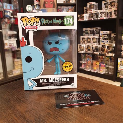 Funko Pop Mr Meeseeks Chase Edition Rick And Morty N 174 Mondo Virtuale