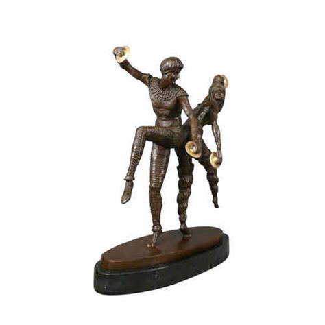 Statua In Bronzo Della Coppia Dischi Ballerini Russi Scultura Con Due