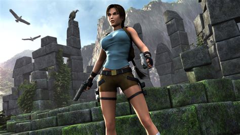 Tomb Raider Tomb Raider Legend Assault Rifle Lara Croft Hd Wallpaper Rare Gallery