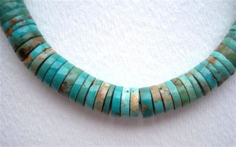 Vintage Turquoise Heishi Necklace RESERVED For Tabbytoto