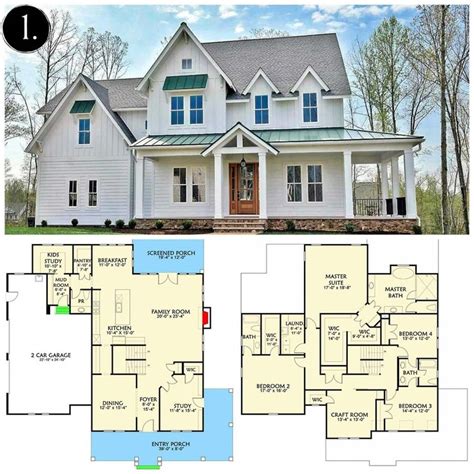 Wrap Around Porch Modern One Story Farmhouse Plans Unique How To How To
