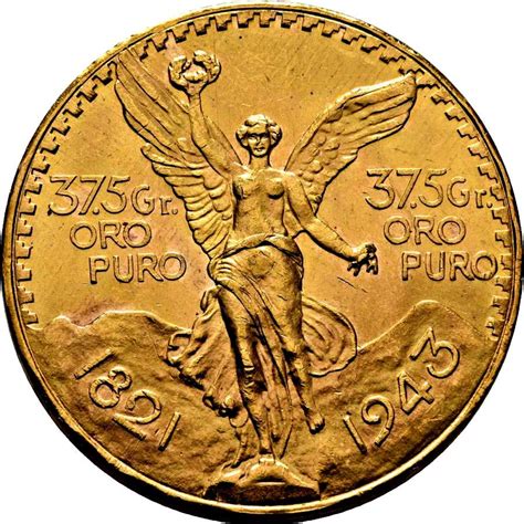 Mexico - 50 Pesos de oro. Centenario. 1943. | Lucernae Numismática