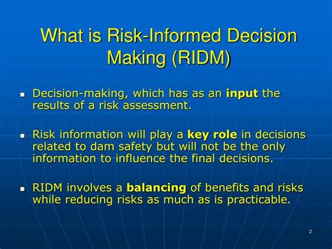Ppt Risk Informed Decision Making Ferc Perspective Powerpoint