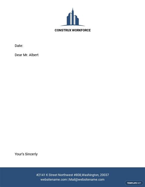 13 Free Construction Letterhead Templates Edit And Download