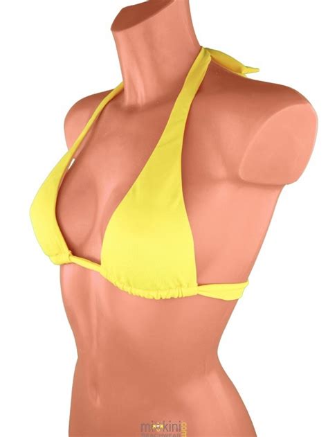 Bikini Oberteile Gelb Einzelnen Neckholder Kaufen Mixkini Beachwear