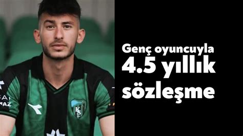 Kocaelispor genç oyuncuyla 4 5 yıllık sözleşme imzaladı Bağımsız Kocaeli